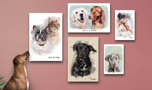Retrato de Mascota Personalizado – Porque también son familia