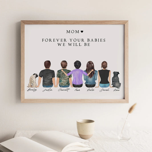Cuadro Personalizado Mamá e Hij@ – Un Amor Para Toda la Vida