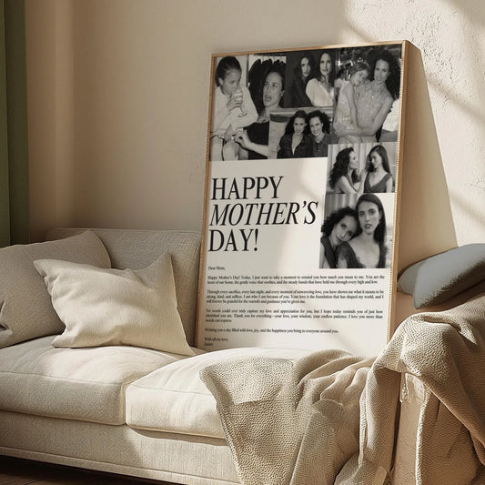 Carta de Amor a Mamá – Cuadro Personalizado con Tu Mensaje y Foto
